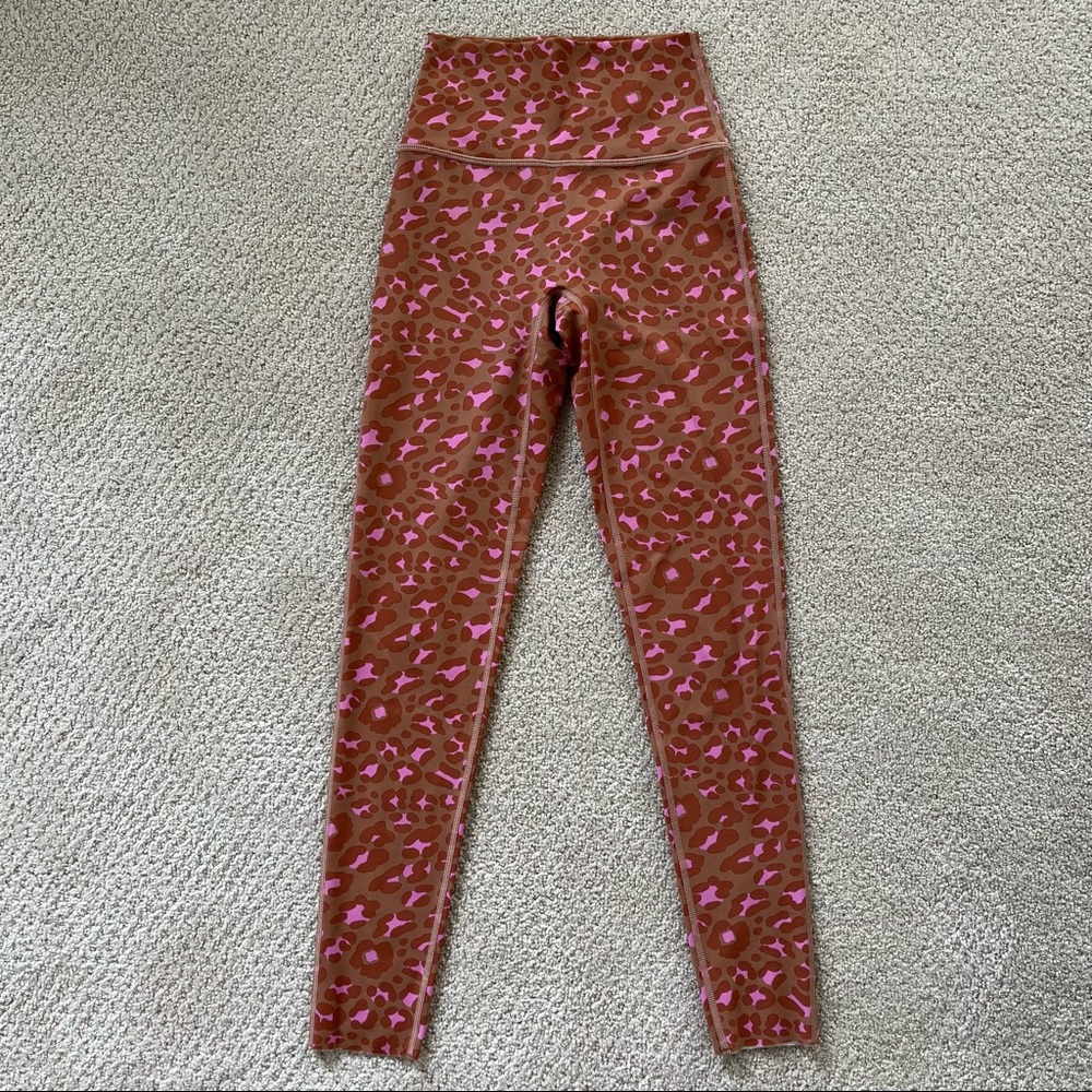OFFLINE by Aerie Leopard/ Cheetah Pink and Brown Leggings - Picture 3 of 5